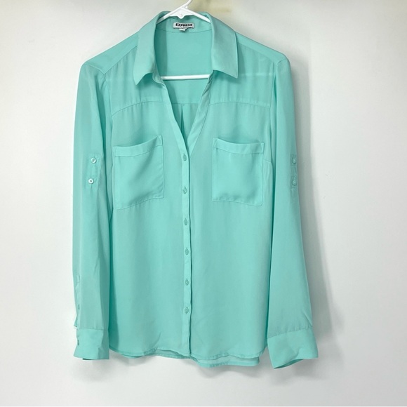 Express button down blouse medium - Picture 1 of 5